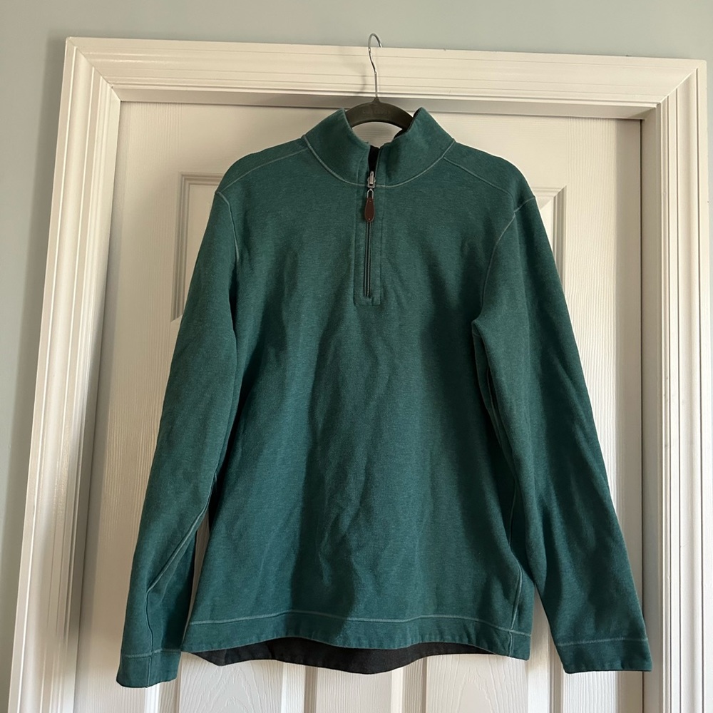 Johnston and Murphy reversible 1/4 zip